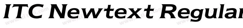 ITC Newtext Regular字体转换